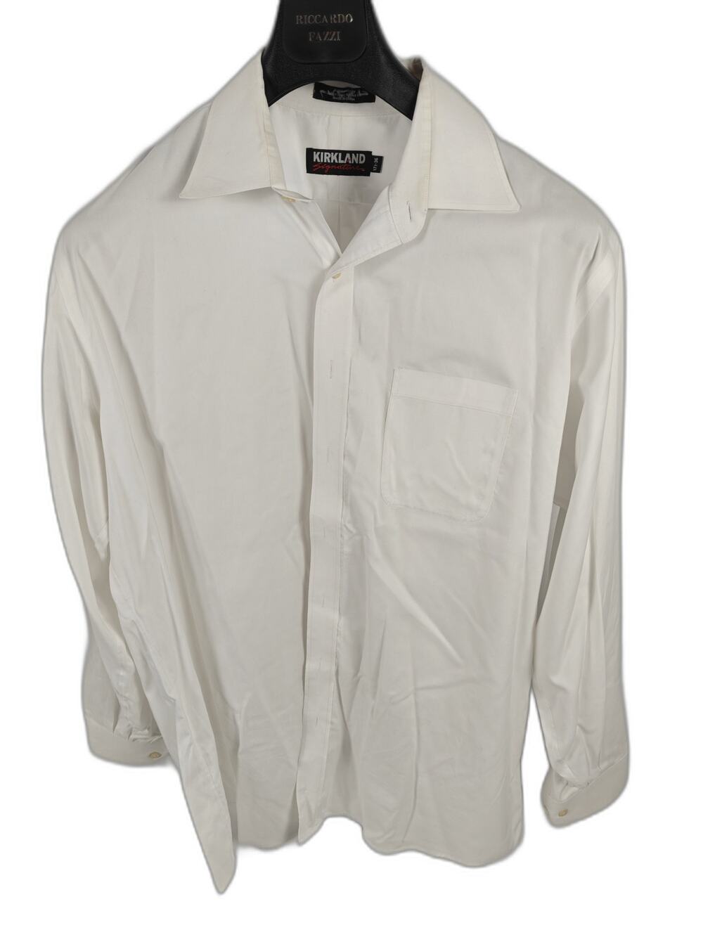 Men’s Kirkland Signature Dress Shirt White 17.5 36